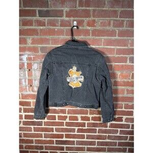 Vintage Y2K Harley-Davidson Jacket Corduroy Style Biker Motorcycle Women’s Small